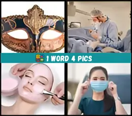 Disguise-related picture from four pics one word level 67