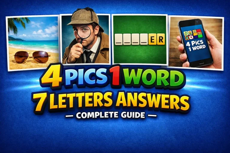 4 Pics 1 Word 7 Letters Answers