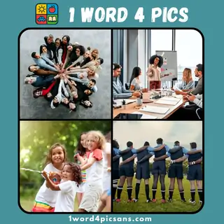 Four images from 4 Pics 1 Word January 28 2026 puzzle